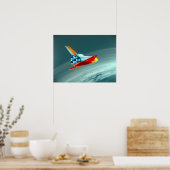  ruimte-Shuttle-conceptie Poster (Keuken)