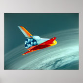  ruimte-Shuttle-conceptie Poster (Voorkant)