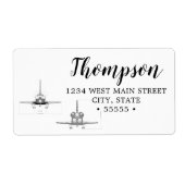  ruimte-shuttlebehuizing Technische tekening Etiket (Voorkant)