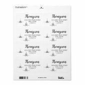  ruimte-shuttlebehuizing Technische tekening Etiket (Full Sheet)