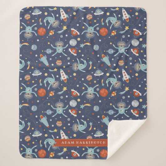 Ruimte-sleuven - Aangepaste naam Sherpa Deken (Voorkant)