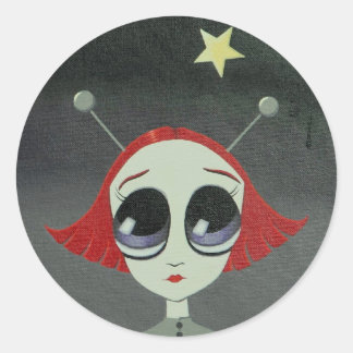 Ruimte smelten Ronde sticker