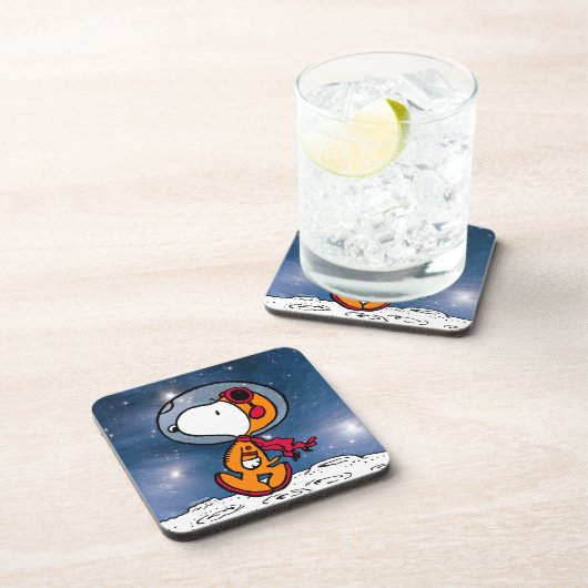 RUIMTE | Snoopy Astronaut Bier Onderzetter (Rechterzijde)