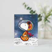 RUIMTE | Snoopy Astronaut Briefkaart (Staand voorkant)