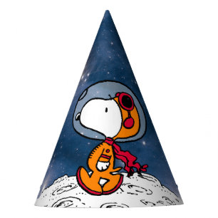 RUIMTE   Snoopy Astronaut Feesthoedjes