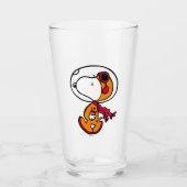 RUIMTE | Snoopy Astronaut Glas (Voorkant)