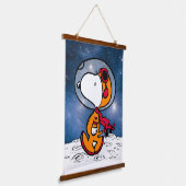 RUIMTE | Snoopy Astronaut Hangend Wandkleed (Gebogen)