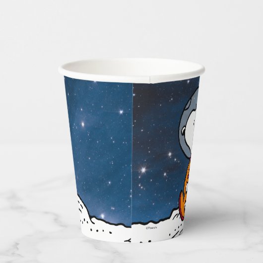 RUIMTE | Snoopy Astronaut Papieren Bekers (Rechts)