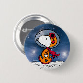 RUIMTE | Snoopy Astronaut Ronde Button 5,7 Cm (Voorkant /achterkant)