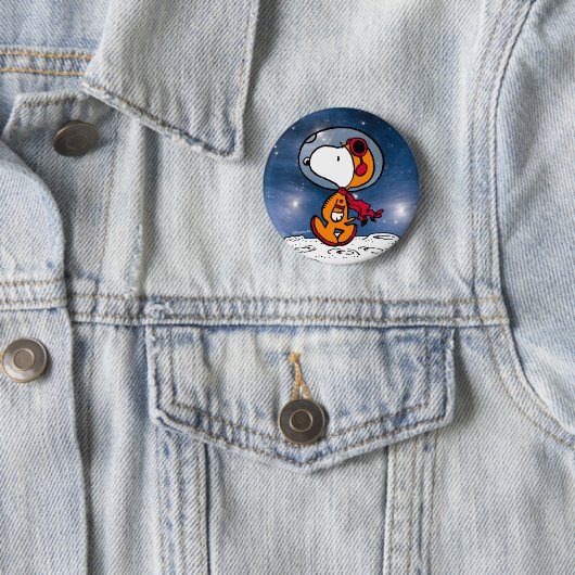 RUIMTE | Snoopy Astronaut Ronde Button 5,7 Cm (In situ)