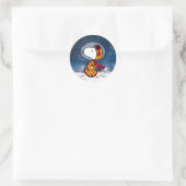 RUIMTE | Snoopy Astronaut Ronde Sticker (Tas)