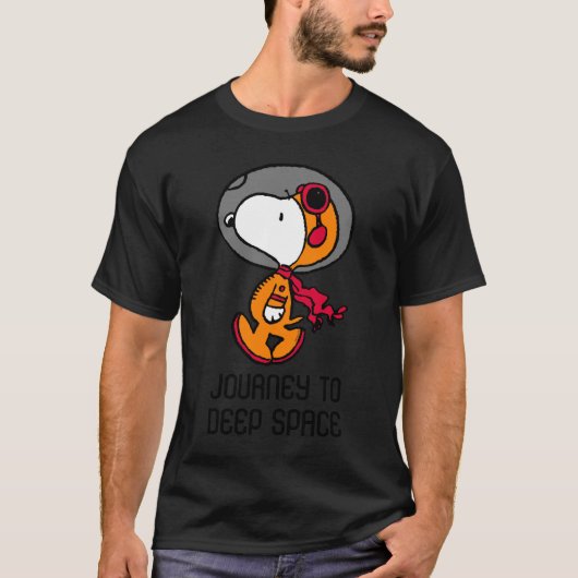 RUIMTE | Snoopy Astronaut Tri-Blend Shirt (Voorkant)