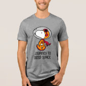 RUIMTE | Snoopy Astronaut Tri-Blend Shirt (Voorkant)