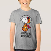 RUIMTE | Snoopy Astronaut Tri-Blend Shirt (Voorkant)