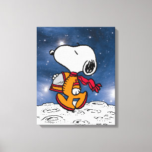 RUIMTE Snoopy Canvas Afdruk