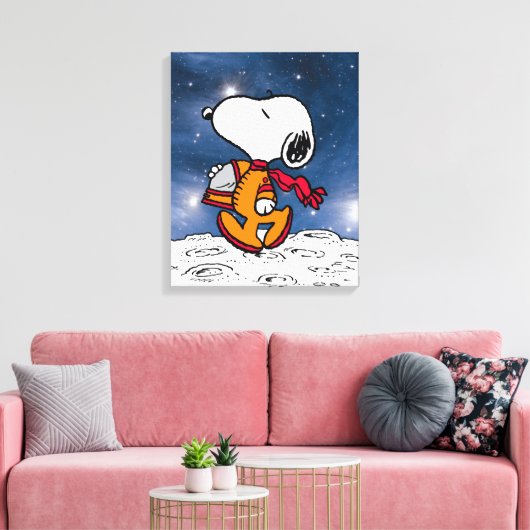 RUIMTE | Snoopy Canvas Afdruk (Insitu (Woonkamer))