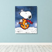 RUIMTE | Snoopy Canvas Afdruk (Insitu (Houten vloer))