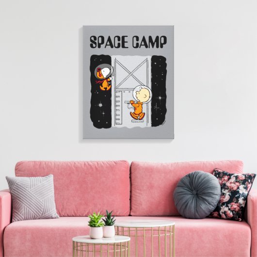 RUIMTE | Snoopy & Charlie Brown Canvas Afdruk (Insitu (Woonkamer))
