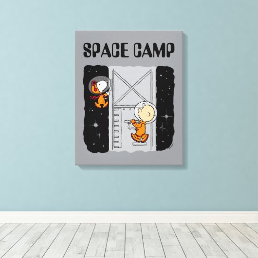 RUIMTE | Snoopy & Charlie Brown Canvas Afdruk (Insitu (Houten vloer))