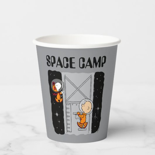 RUIMTE | Snoopy & Charlie Brown Papieren Bekers (Voorkant)