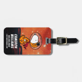 RUIMTE | Snoopy Geometric Moon Walk Bagagelabel (Voorkant horizontaal)