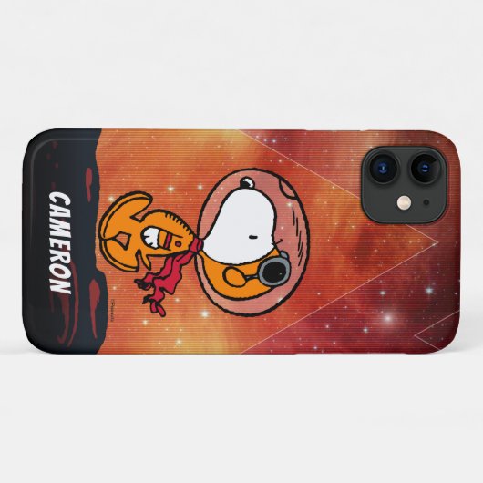RUIMTE | Snoopy Geometric Moon Walk Case-Mate iPhone Case (Achterkant (horizontaal))