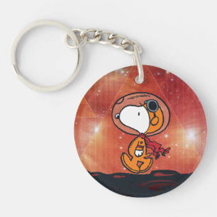RUIMTE   Snoopy Geometric Moon Walk Sleutelhanger