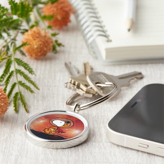 RUIMTE | Snoopy Geometric Moon Walk Sleutelhanger (Zijkant)