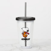 RUIMTE | Snoopy | Jouw namen toevoegen Acryl Drinkbeker (Voorkant)