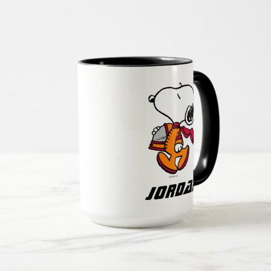 RUIMTE | Snoopy | Jouw namen toevoegen Mok (Voorkant rechts)