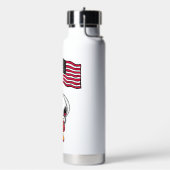 RUIMTE | Snoopy met vlagastronaut Waterfles (Links)