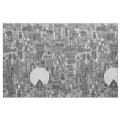 ruimte stad mono bw stof (Fat Quarter)
