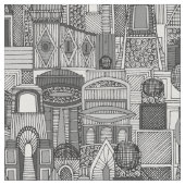 ruimte stad mono bw stof (Close Up)