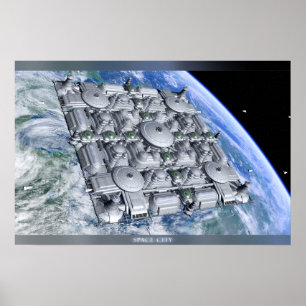 Ruimte Stad Poster