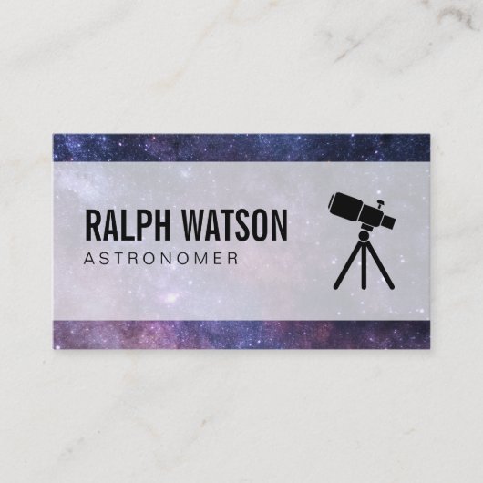 ruimte | Stellair (telescoop) Visitekaartje (Voorkant)