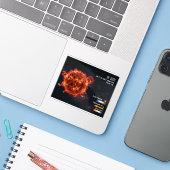 Ruimte Sterren Astronomie Grootste Ster Wetenschap Sticker (Laptop met iPhone)