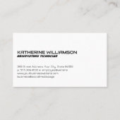 Ruimte | Sterren in de verte Visitekaartje (Achterkant)