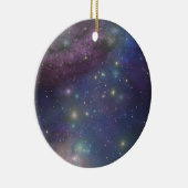 Ruimte, sterren, sterrenstelsels en nebula's keramisch ornament (Rechts)