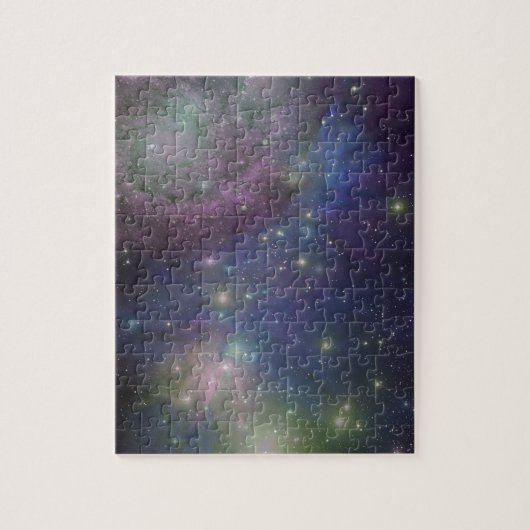 Ruimte, sterren, sterrenstelsels en nebula's legpuzzel (Verticaal)
