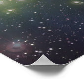 Ruimte, sterren, sterrenstelsels en nebula's poster (Hoek)