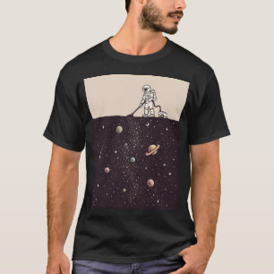 Ruimte stof t-shirt