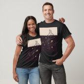 Ruimte stof t-shirt (Unisex)