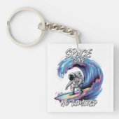 Ruimte surf geen beperkt shirt sleutelhanger (voorkant)