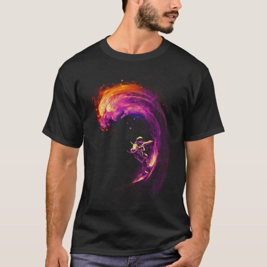Ruimte Surfen T-shirt (Voorkant)