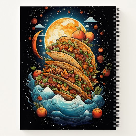 Ruimte taco's, Yum! Notitieboek (Achterkant)