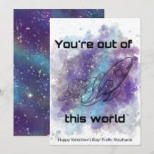 Ruimte Thema Classroom Valentijnsdag Kaart (Voorkant / Achterkant)