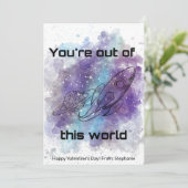 Ruimte Thema Classroom Valentijnsdag Kaart (Staand voorkant)