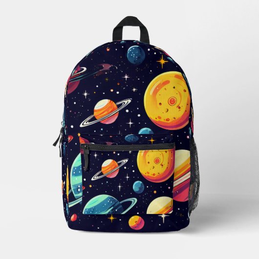 Ruimte Thema Print Cut Naaizak Bedrukte Rugzak (Voorkant)