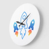 Ruimte thema wandklok (Hoek)