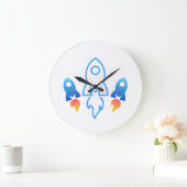 Ruimte thema wandklok (Huis)